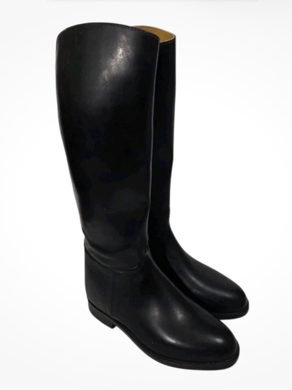 Aigle Coupe Saumur Black Rubber Tall Rain Snow Rain Riding Boots